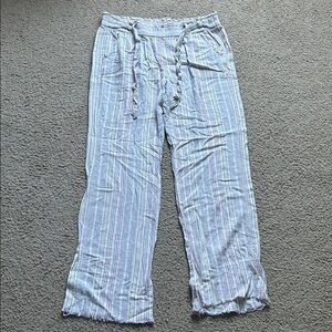 Jolt Multicolor Striped Linen Pants